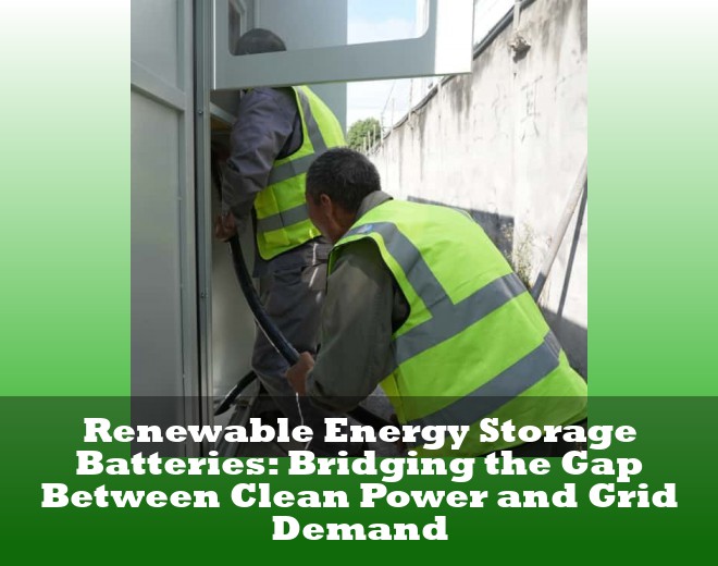 Renewable Energy Storage Batteries: Bridging the Gap Between Clean Power and Grid Demand